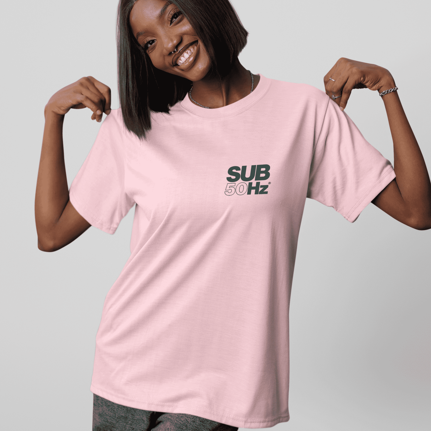 SUB50Hz Buzzing Crew Back Print T-Shirt