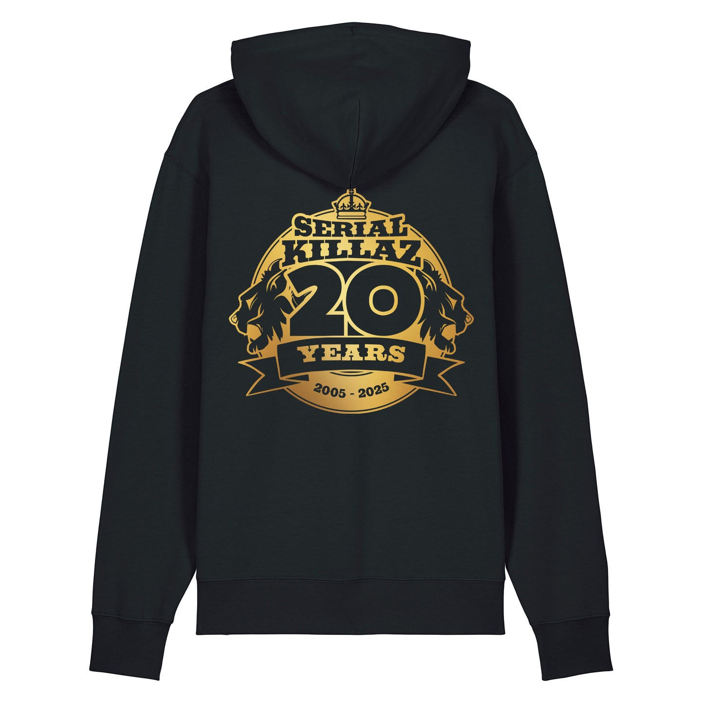 Serial Killaz 20 Year Anniversary Gold Print Black Hoodie