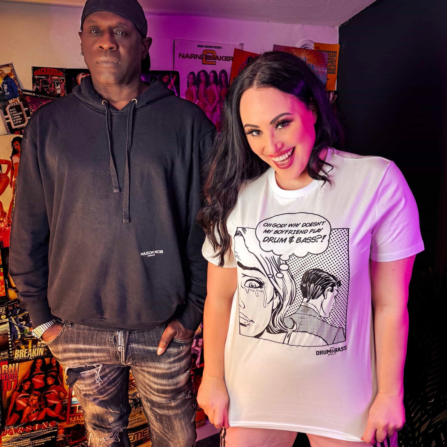 Drum & Bass Bible Oh God! White T-Shirt