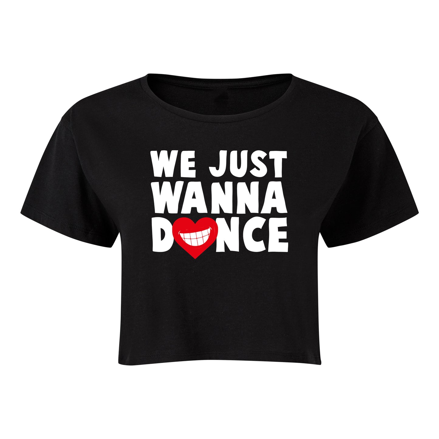 INJA Dance Heather Black Crop Top