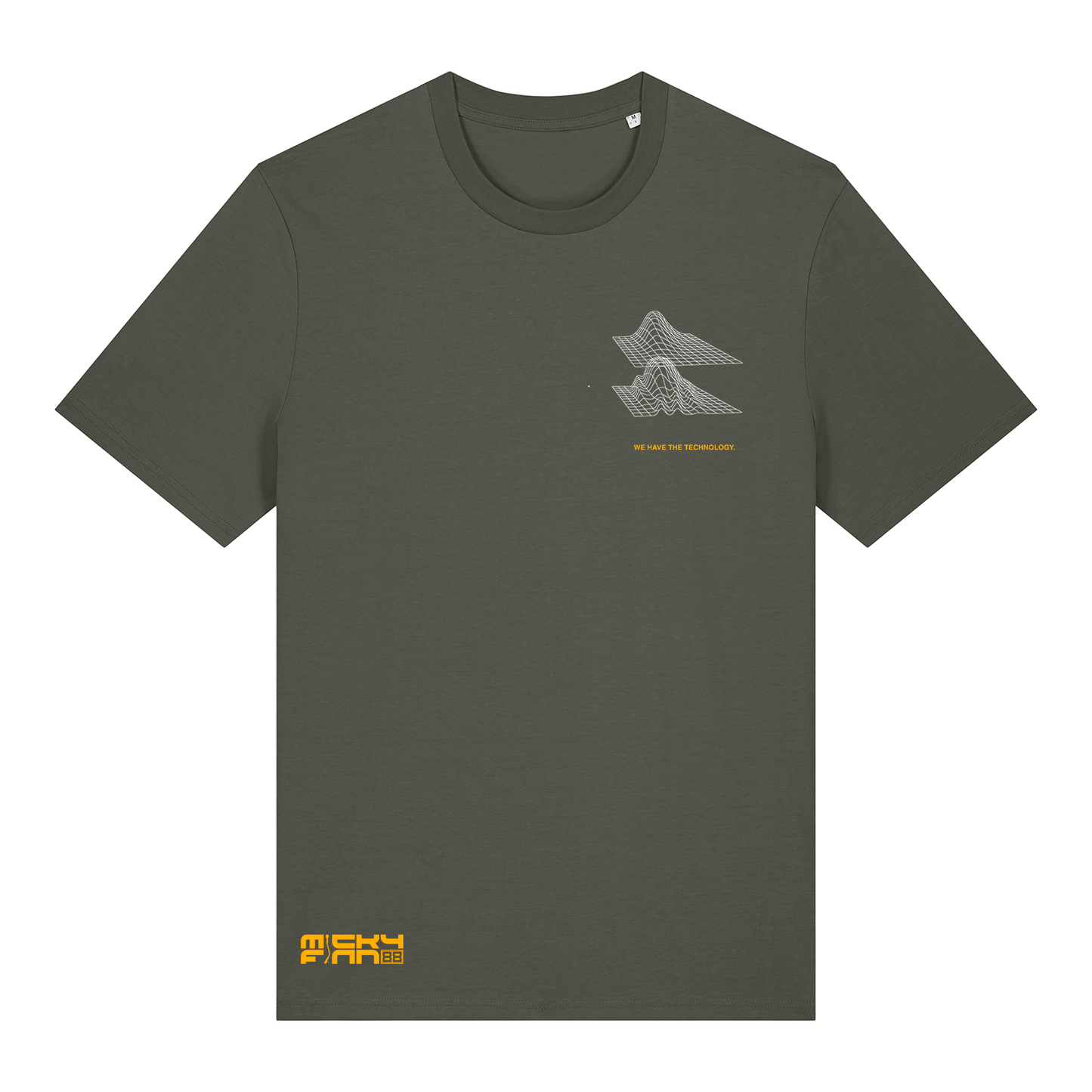 Micky Finn x SUB50Hz Bitin' Back Organic Khaki T-Shirt-Dancefloor Emporium