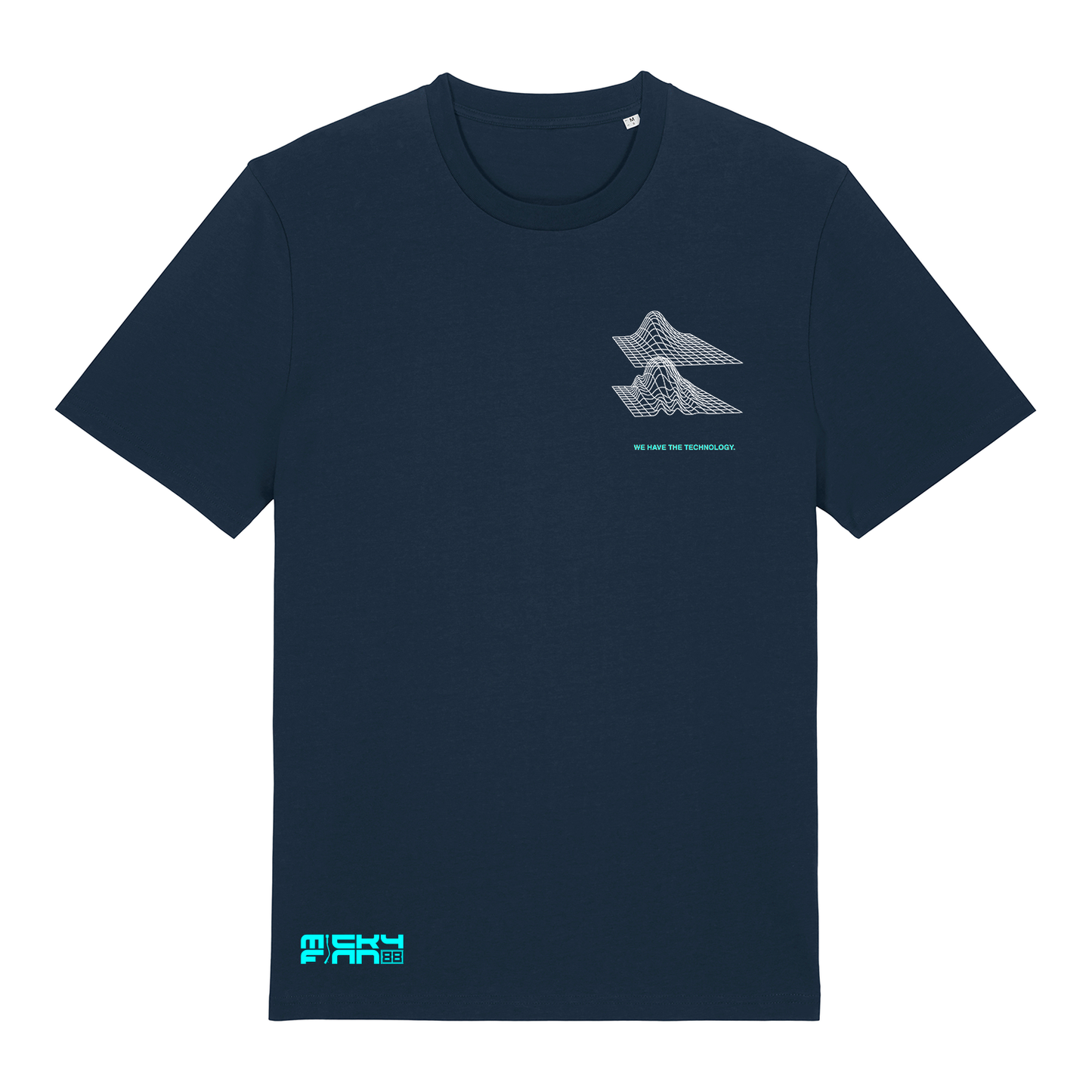 Micky Finn x SUB50Hz Bitin' Back Organic Navy T-Shirt-Dancefloor Emporium
