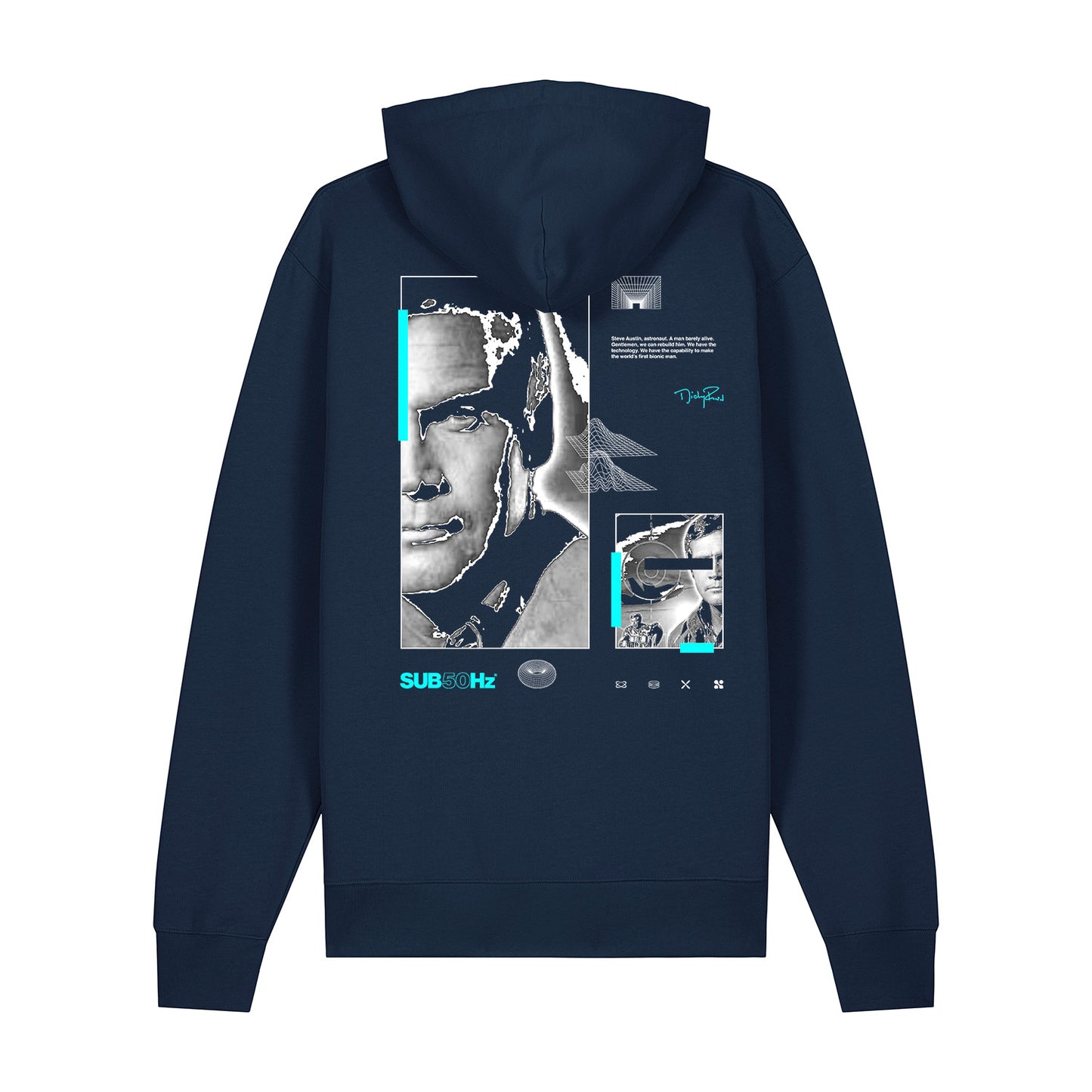 Micky Finn x SUB50Hz Bitin' Back Organic Navy Hoodie-Dancefloor Emporium