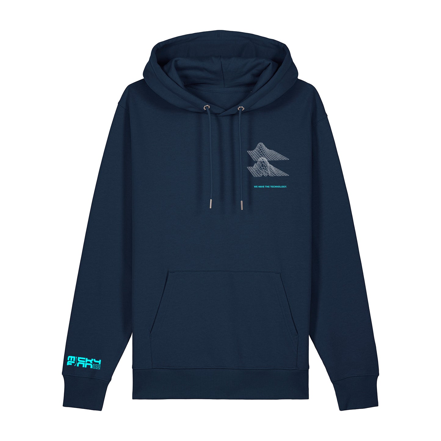 Micky Finn x SUB50Hz Bitin' Back Organic Navy Hoodie-Dancefloor Emporium
