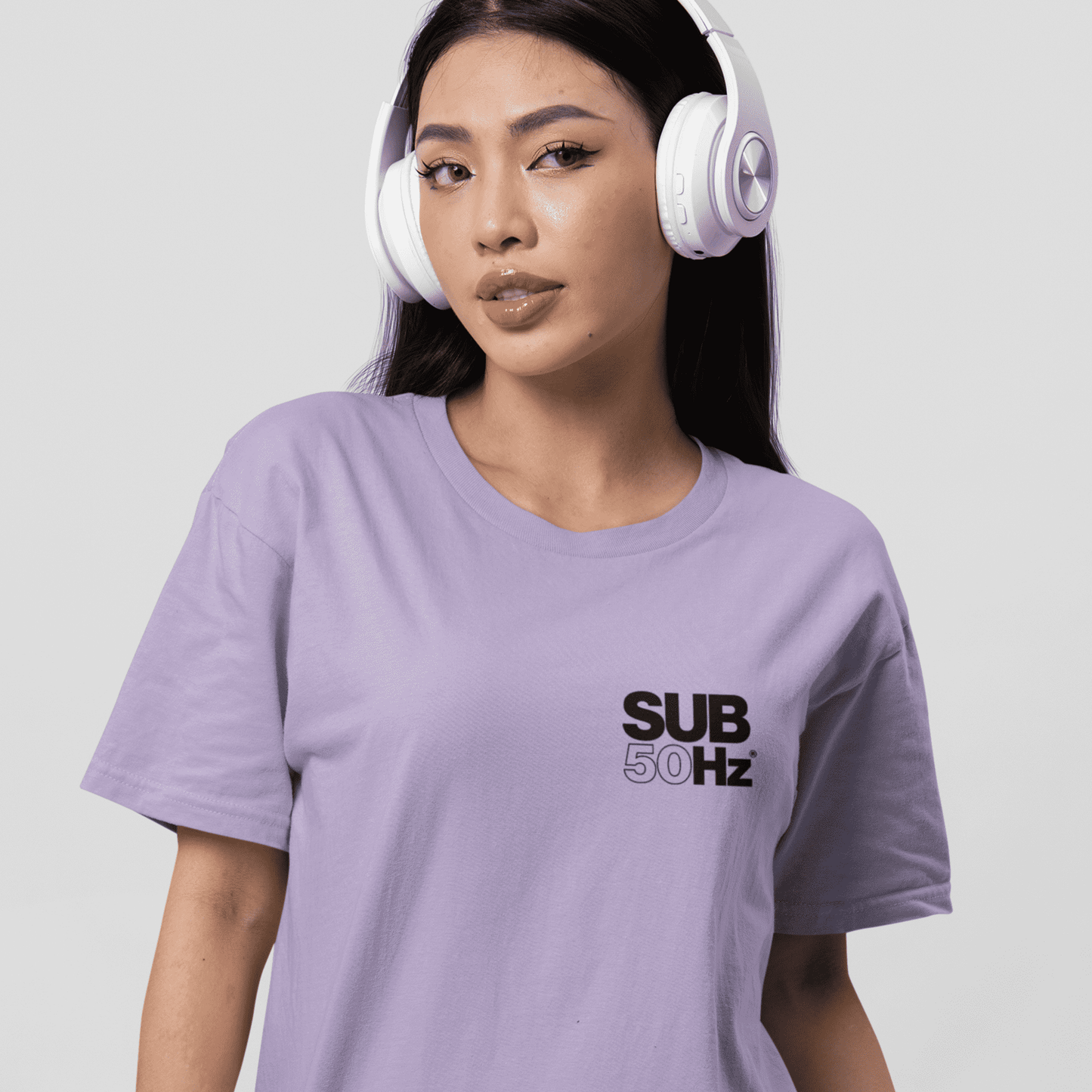 SUB50Hz Wheel Up Back Print Black T-Shirt