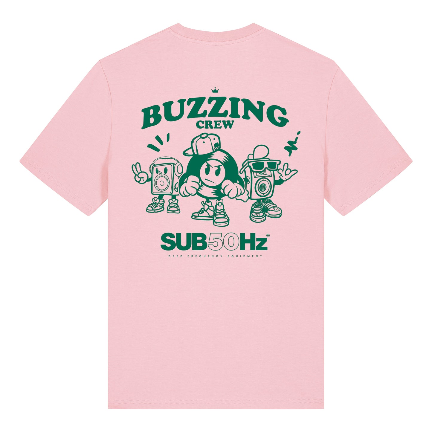SUB50Hz Buzzing Crew Back Print T-Shirt