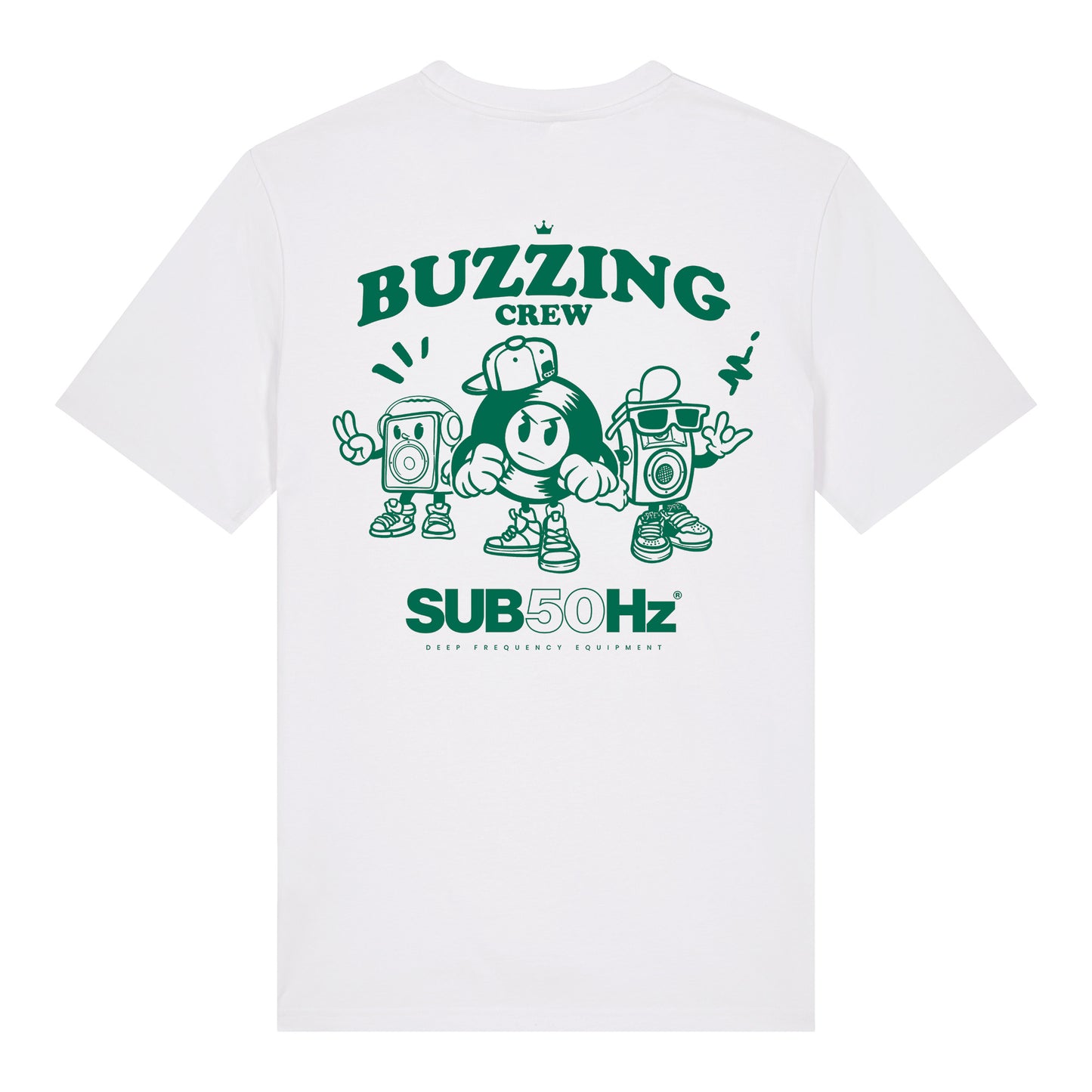 SUB50Hz Buzzing Crew Back Print T-Shirt