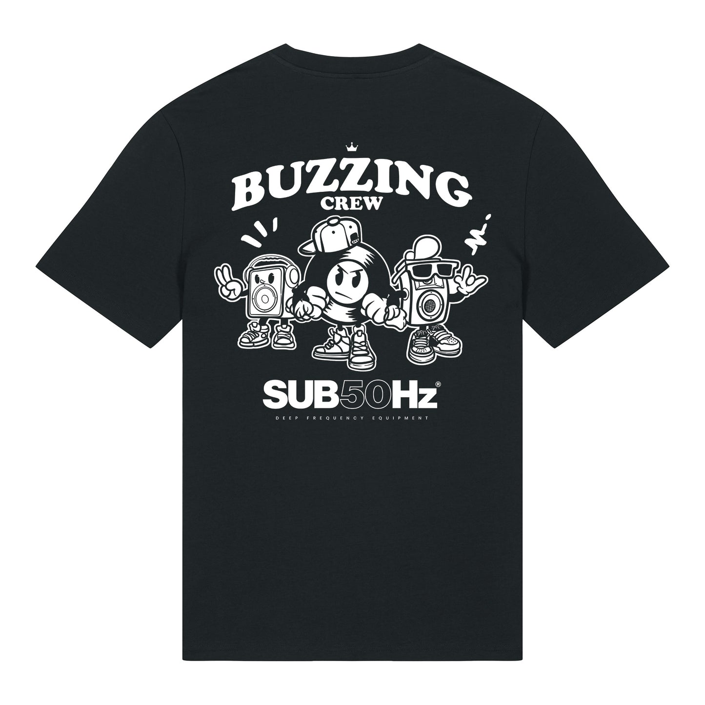 SUB50Hz Buzzing Crew Back Print T-Shirt