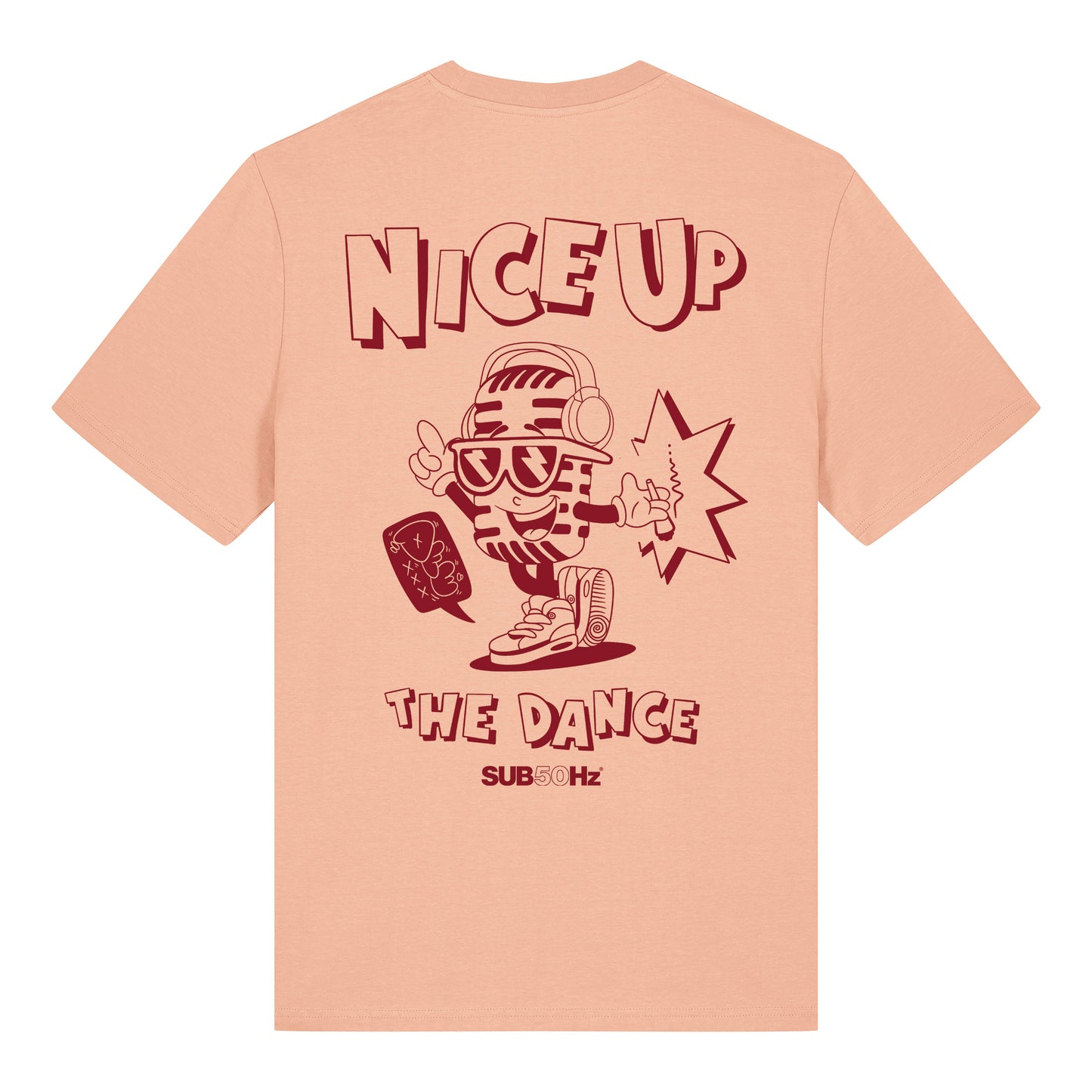 SUB50Hz Nice Up Back Print T-Shirt-Dancefloor Emporium