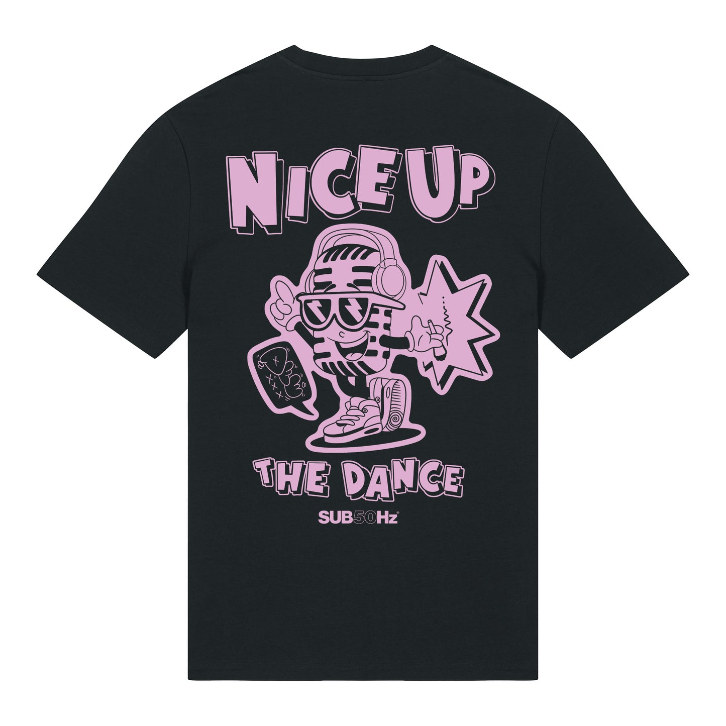 SUB50Hz Nice Up Back Print T-Shirt-Dancefloor Emporium
