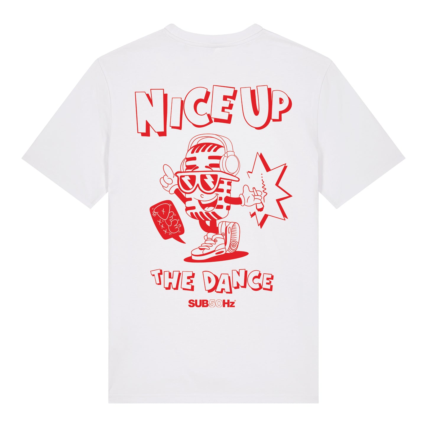 SUB50Hz Nice Up Back Print T-Shirt-Dancefloor Emporium