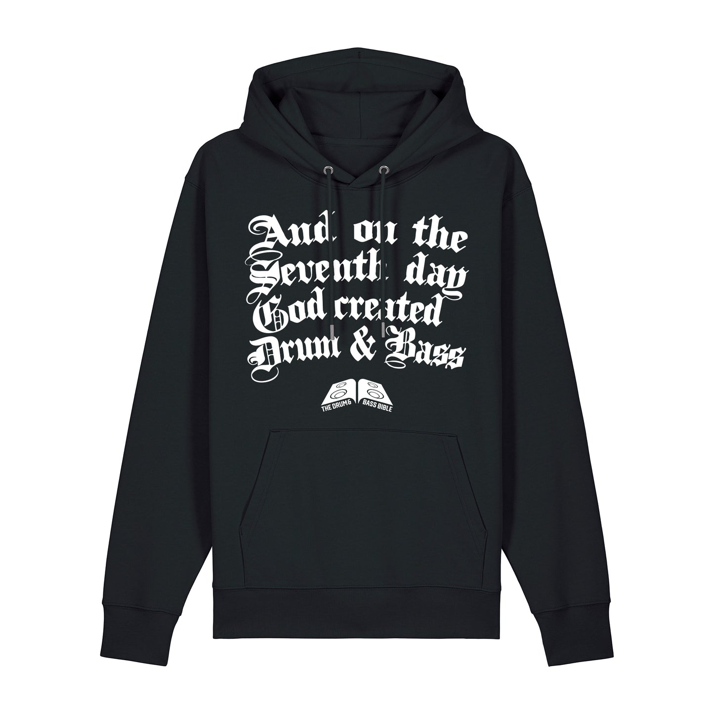 Drum & Bass Bible 7th Day Hoodie-Dancefloor Emporium