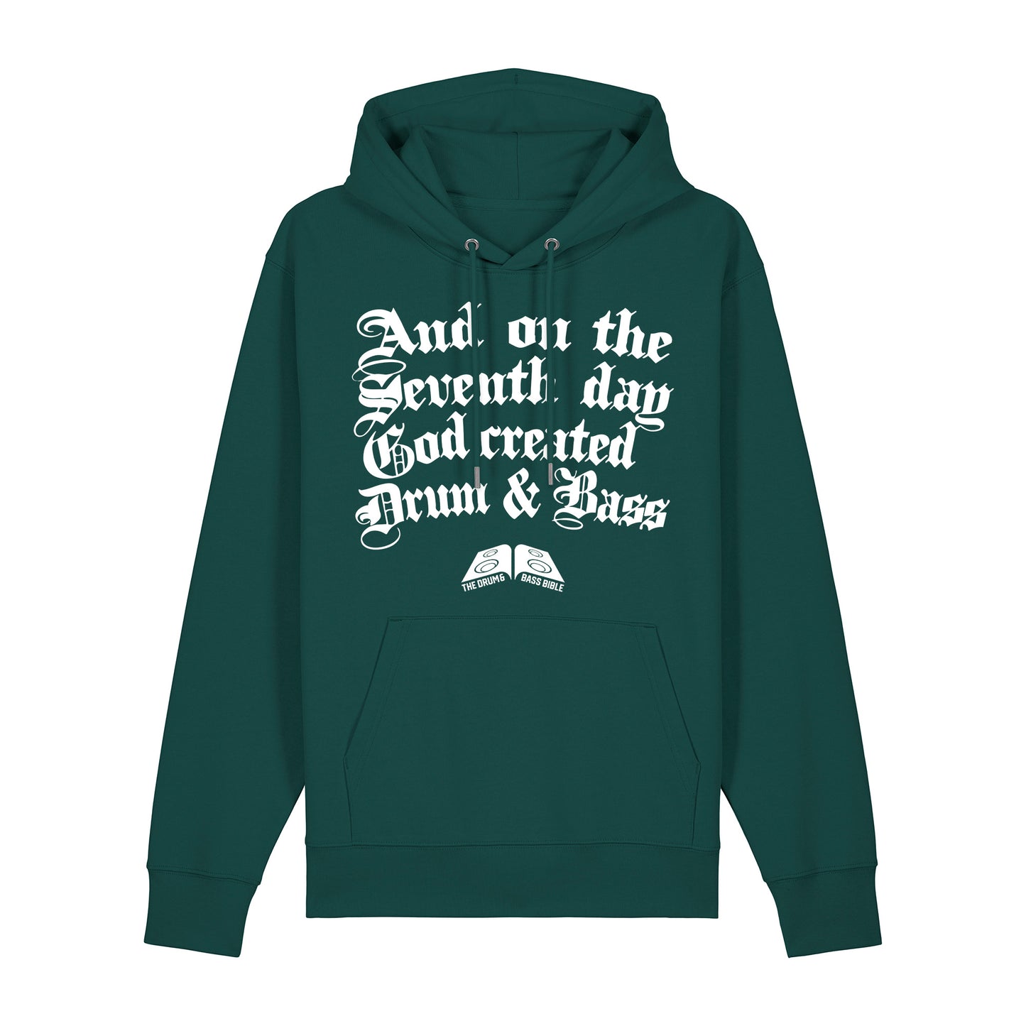 Drum & Bass Bible 7th Day Hoodie-Dancefloor Emporium