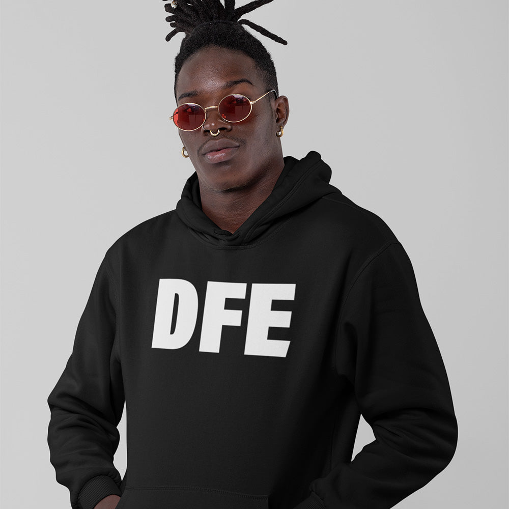 DFE Core Black Hoodie-Dancefloor Emporium