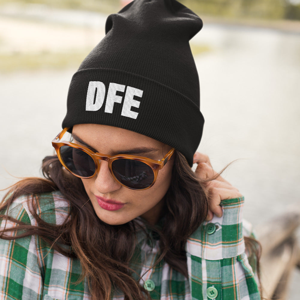 DFE Core Black Beanie-Dancefloor Emporium