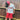 4130 Reflective Logo Kids Red Shorts