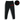 Black kids joggers with reflective red 4130 logo and drawcord