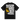 Deep Black Printed T-shirt Back
