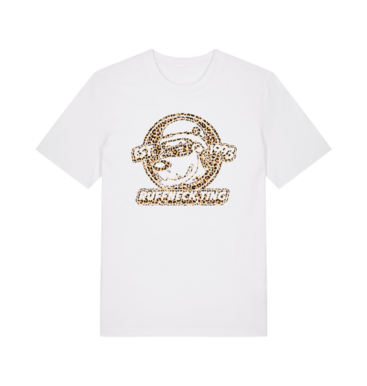 Ruffneck Ting Leopard Print White T-Shirt-Dancefloor Emporium