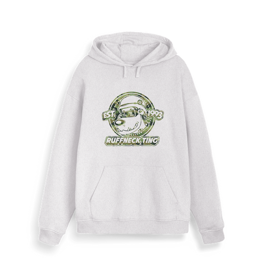 Ruffneck Ting Camo Print Cool Heather Grey Hoodie-Dancefloor Emporium