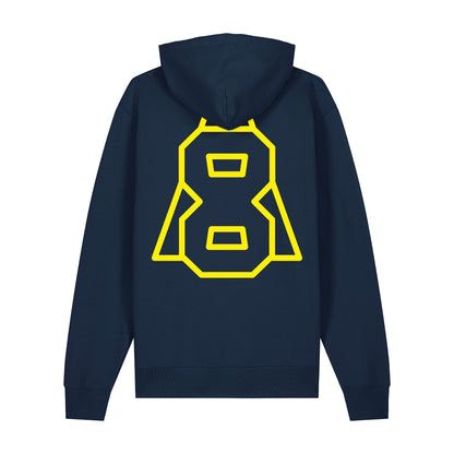 Altern 8 Bold Logo Navy Hoodie