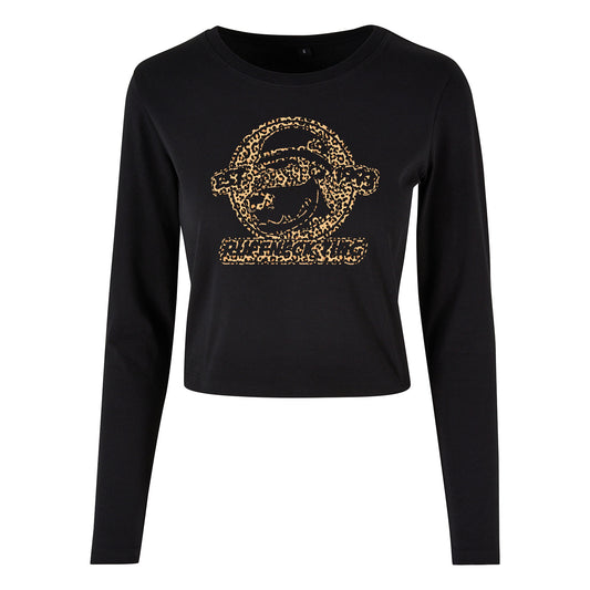 Ruffneck Ting Leopard Ruffers Cropped Top-Dancefloor Emporium