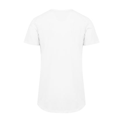 Balearic Breaks Logo Men's Shaped Long T-Shirt-Dancefloor Emporium