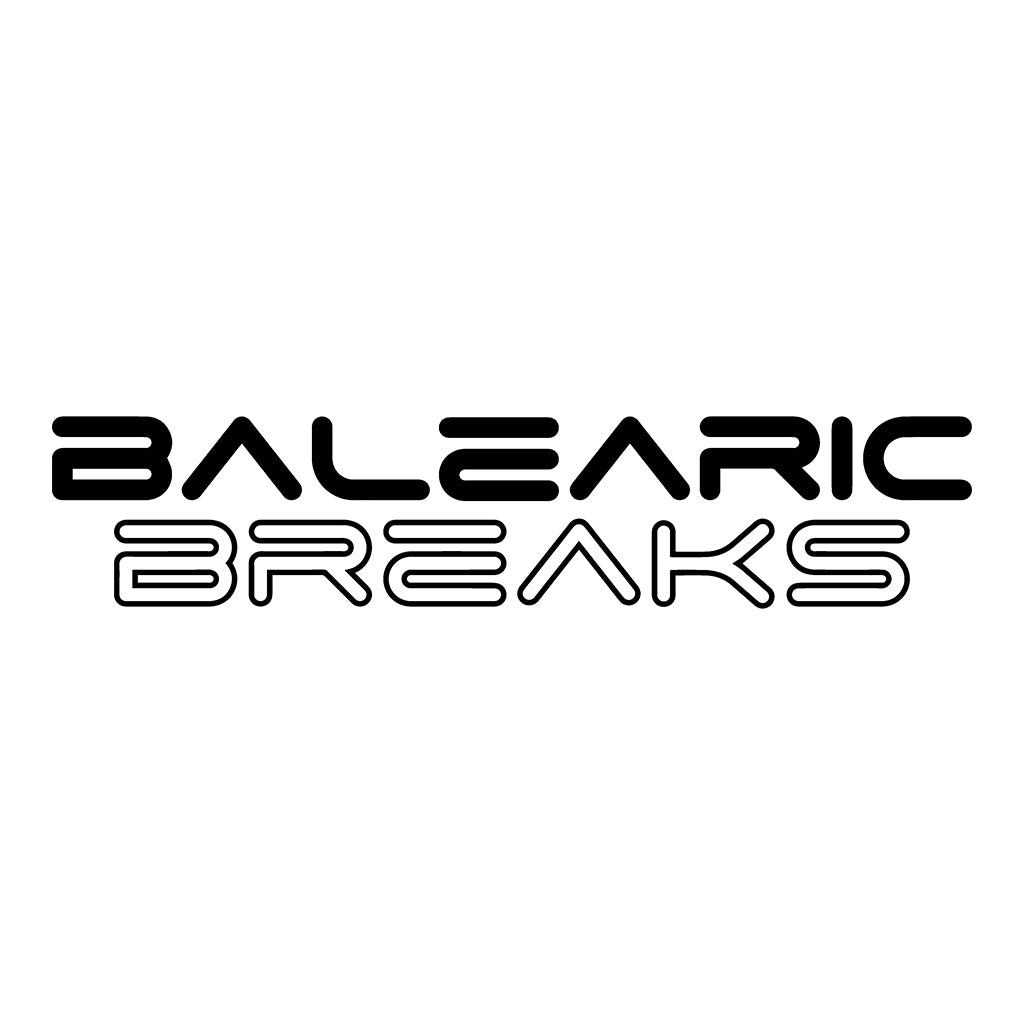 Balearic Breaks Logo Men's Shaped Long T-Shirt-Dancefloor Emporium