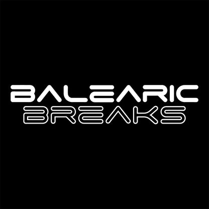 Balearic Breaks Logo Men's Shaped Long T-Shirt-Dancefloor Emporium