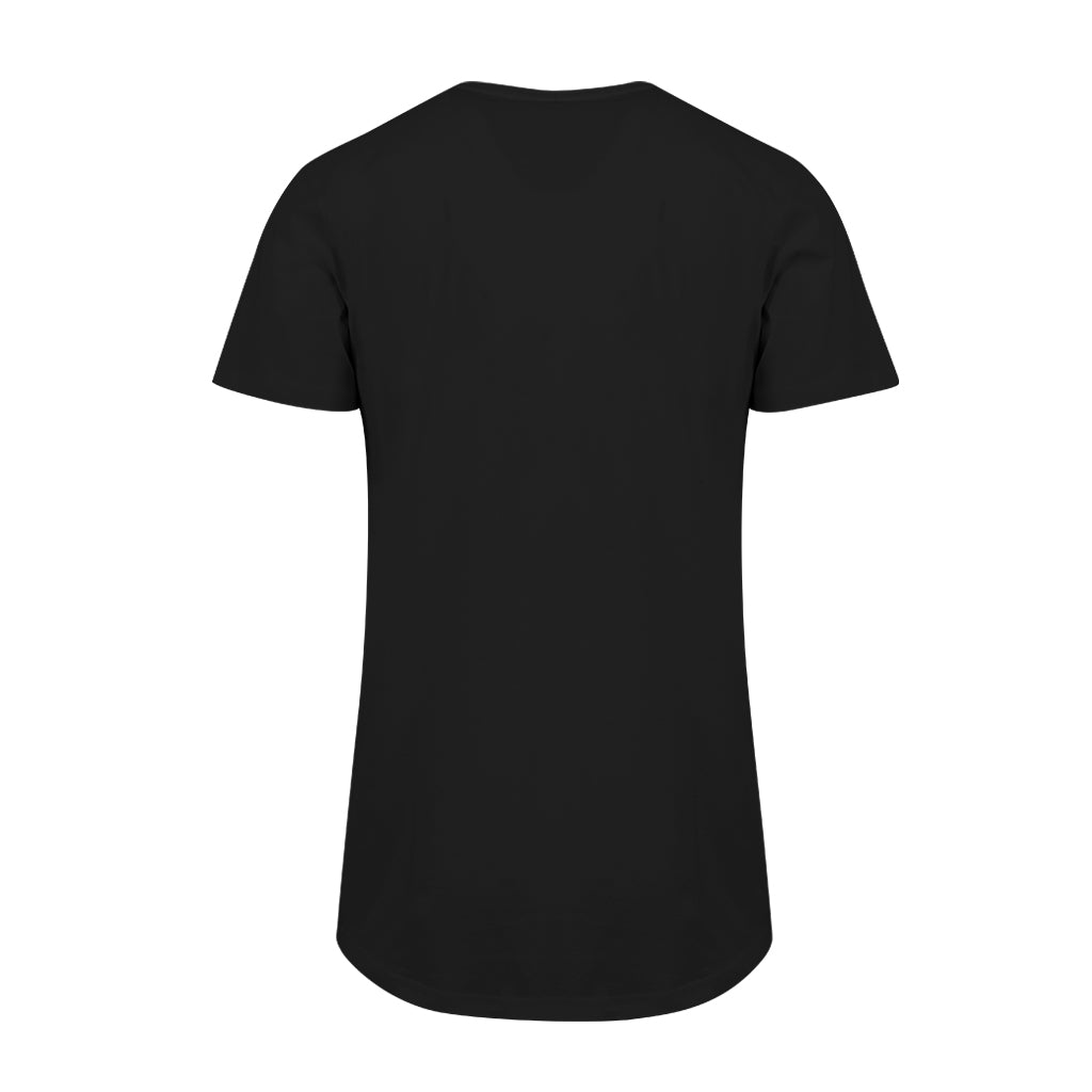 Balearic Breaks Logo Men's Shaped Long T-Shirt-Dancefloor Emporium