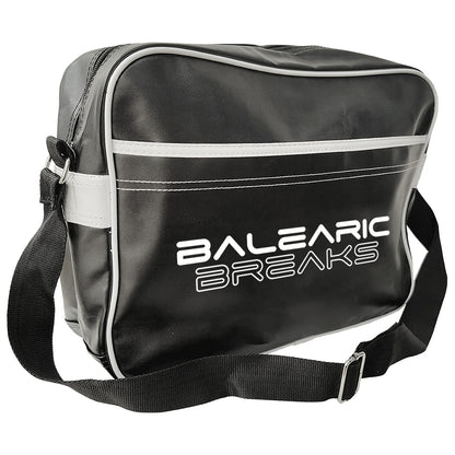 Balearic Breaks White Logo Retro Messenger Bag-Dancefloor Emporium