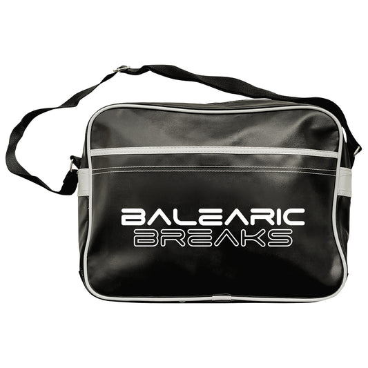 Balearic Breaks White Logo Retro Messenger Bag-Dancefloor Emporium
