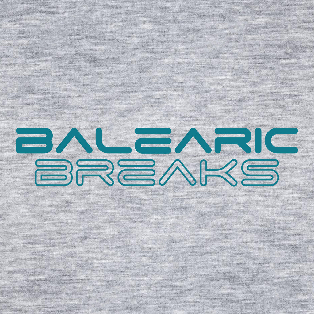 Balearic Breaks Logo Men's Shaped Long T-Shirt-Dancefloor Emporium