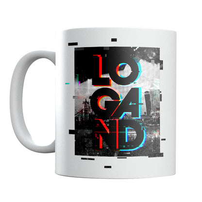 Logan D Light Glitch Logo Mug-Dancefloor Emporium