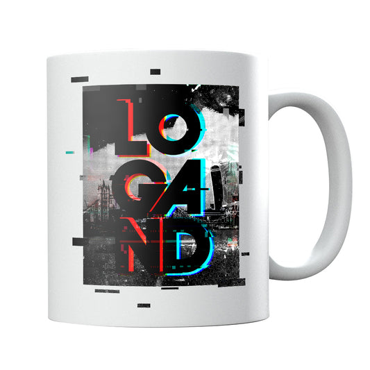 Logan D Light Glitch Logo Mug-Dancefloor Emporium