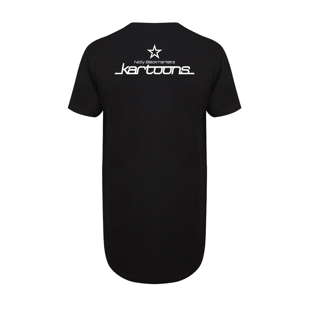 Nicky Blackmarket's Kartoons Men's Longline T-Shirt-Dancefloor Emporium