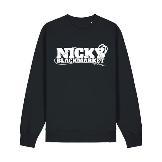 Nicky Blackmarket Core Black Sweatshirt-Dancefloor Emporium