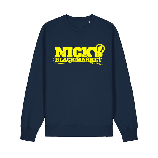 Nicky Blackmarket Core Navy Sweatshirt-Dancefloor Emporium