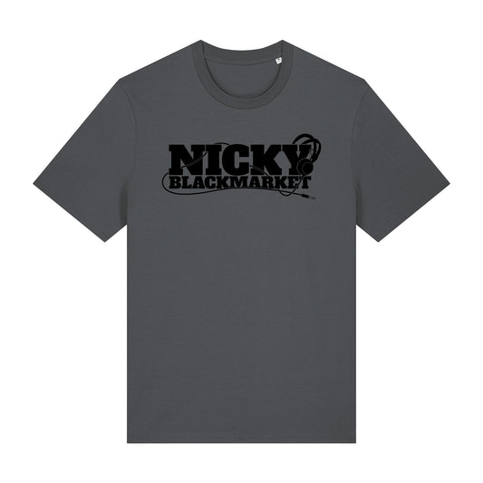 Nicky Blackmarket Core Charcoal T-Shirt-Dancefloor Emporium