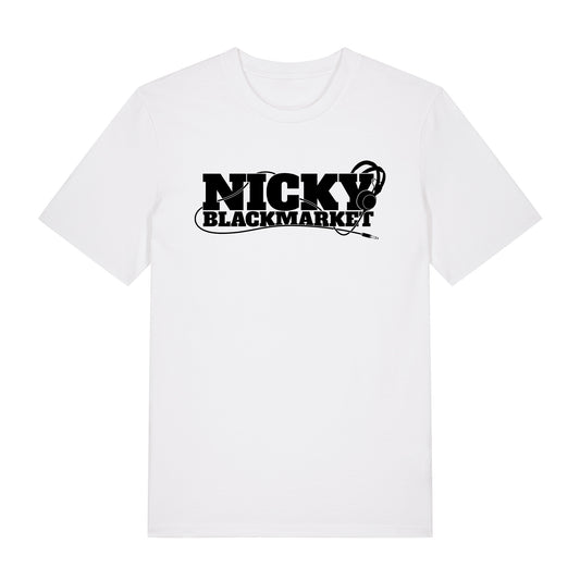 Nicky Blackmarket Core White T-Shirt-Dancefloor Emporium