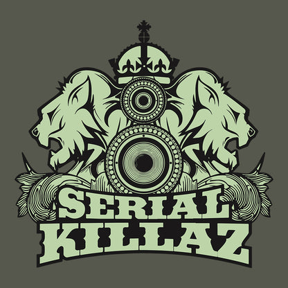 Serial Killaz Lions Logo Unisex Organic T-Shirt-Dancefloor Emporium