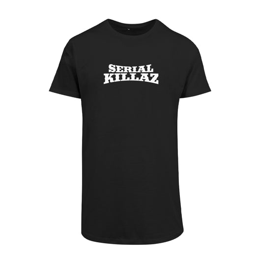 Serial Killaz Logo Men's Shaped Long T-Shirt-Dancefloor Emporium