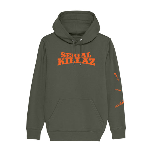 Serial Killerz Logo And Bullets Unisex Cruiser Iconic Hoodie-Dancefloor Emporium