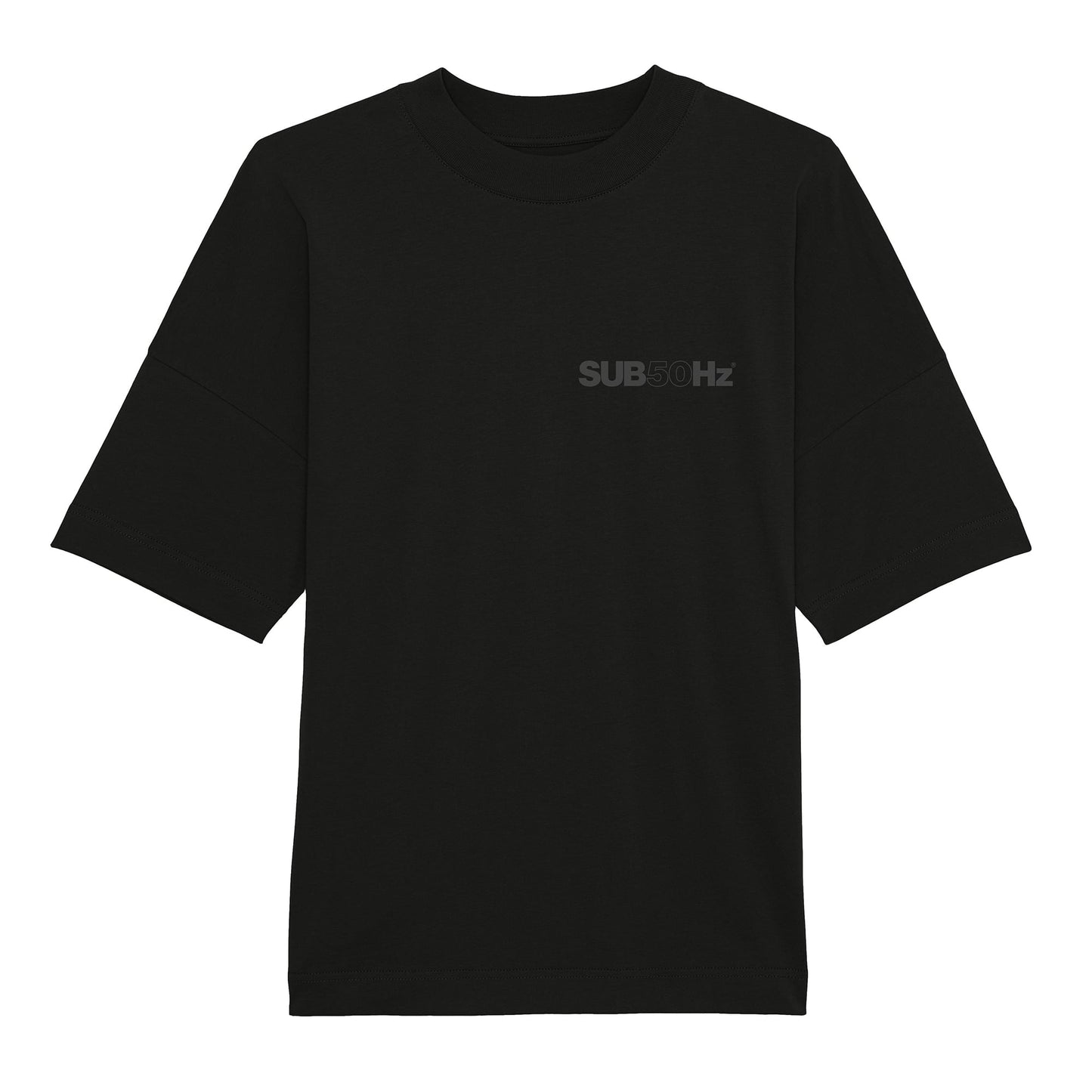 SUB50Hz Oversized Core Black T-Shirt-Dancefloor Emporium