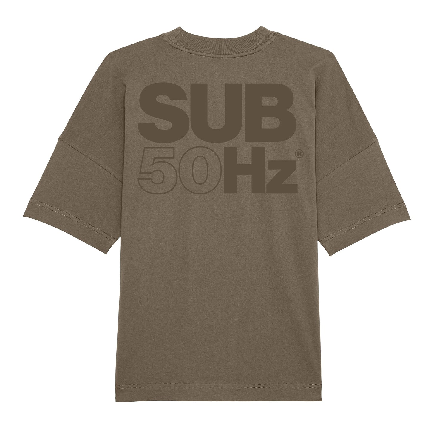 SUB50Hz Oversized Core Olive T-Shirt-Dancefloor Emporium