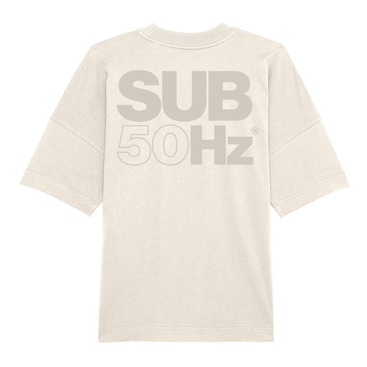 SUB50Hz Oversized Core Off White T-Shirt-Dancefloor Emporium