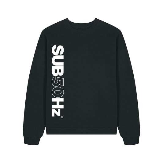 SUB50Hz Oversized 90 Black Sweatshirt-Dancefloor Emporium