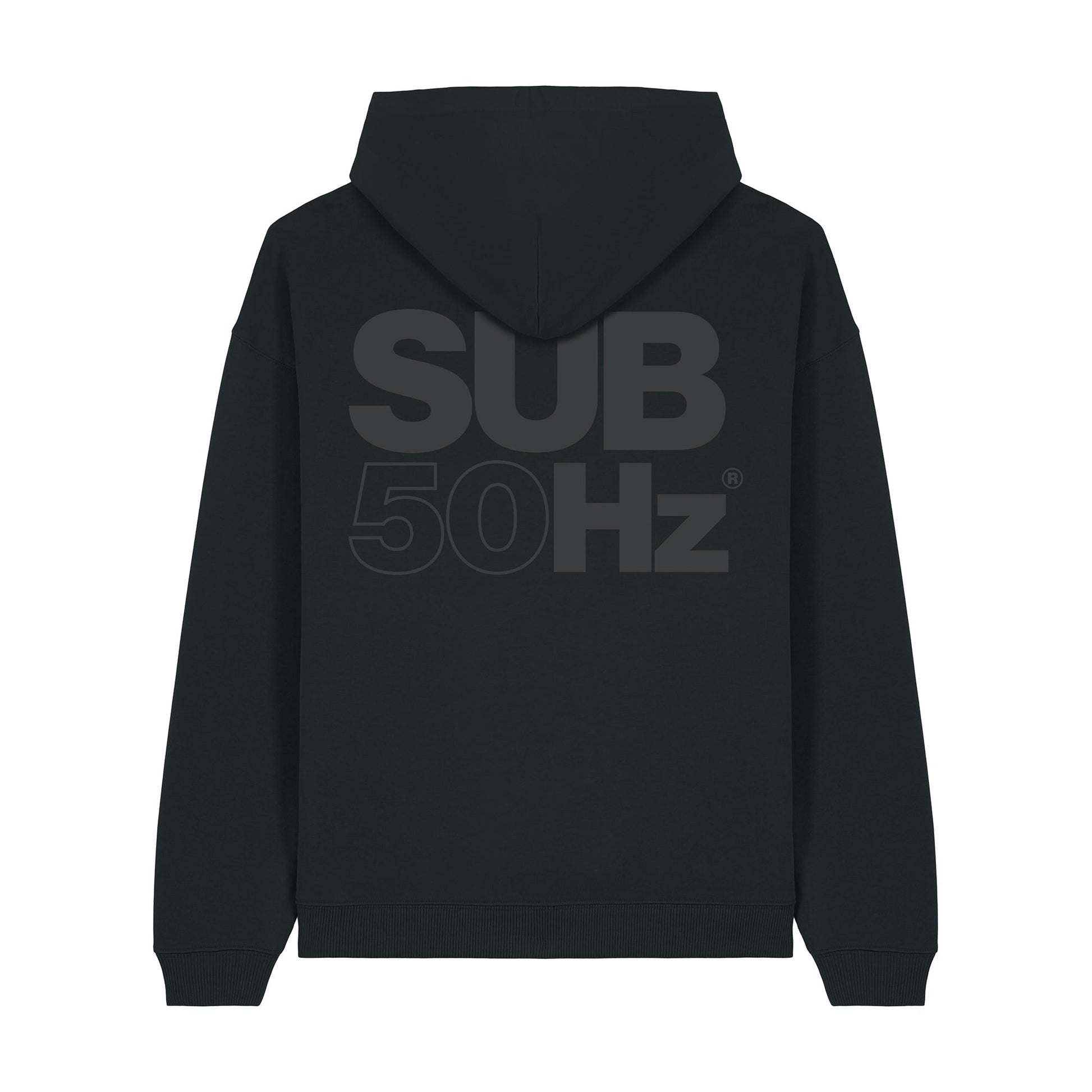 SUB50Hz Oversized Core Black Hoodie-Dancefloor Emporium