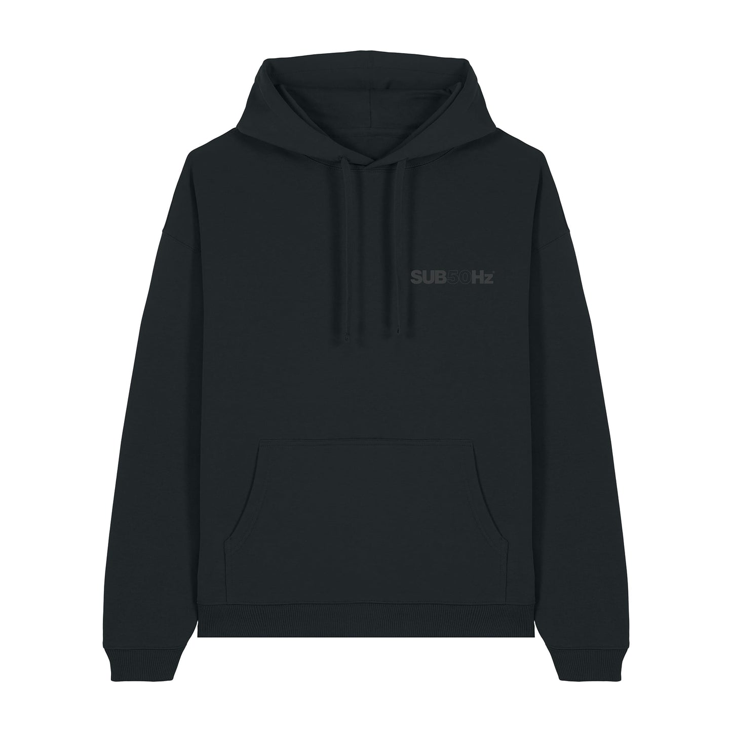 SUB50Hz Oversized Core Black Hoodie-Dancefloor Emporium