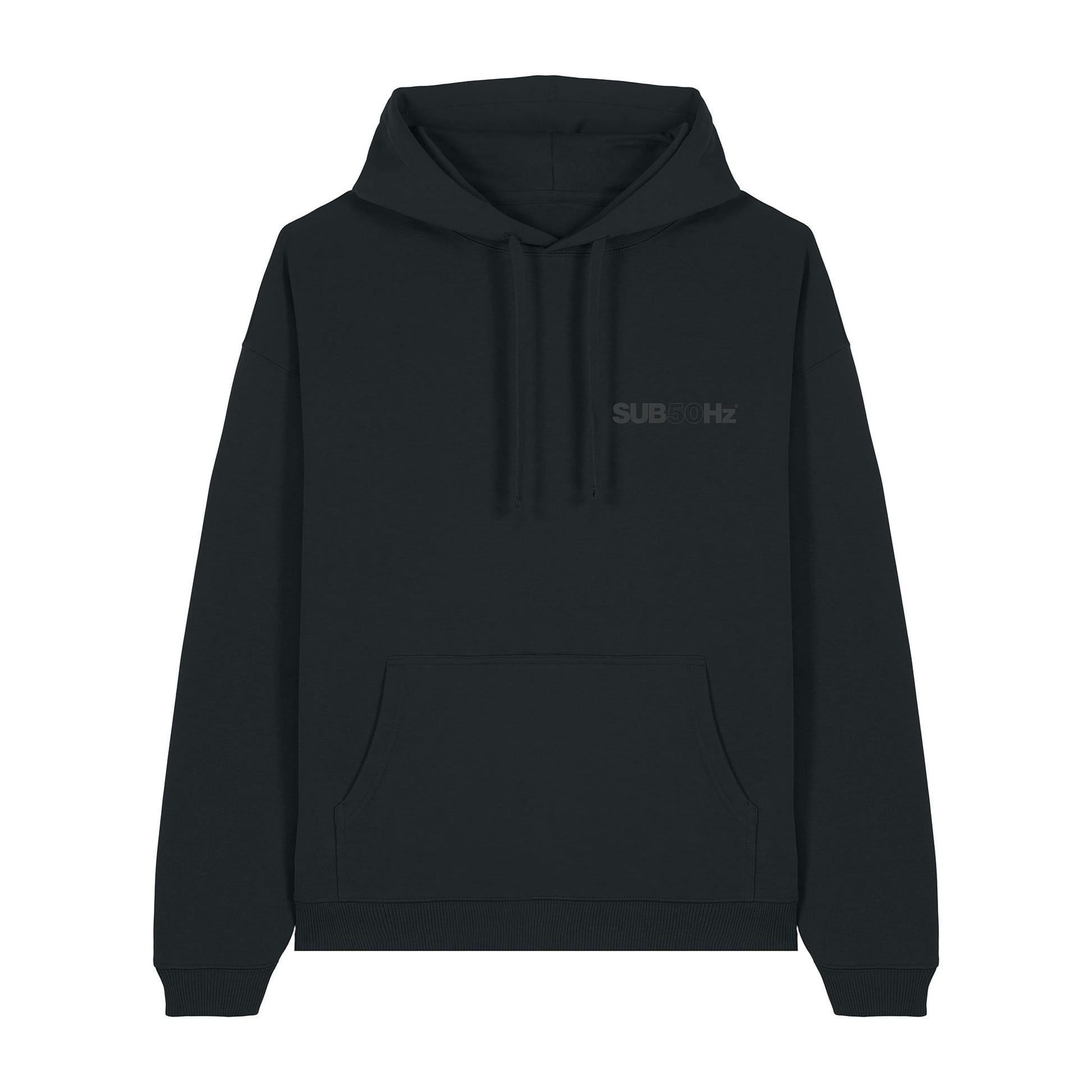 SUB50Hz Oversized Core Black Hoodie-Dancefloor Emporium